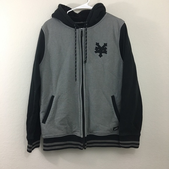 Zoo York Other - ZOOYORK Color Black Sherpa Lined Zip Hoodie Jacket